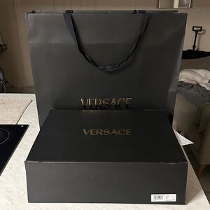 Versace Black and White Baroque Robe empty box’s